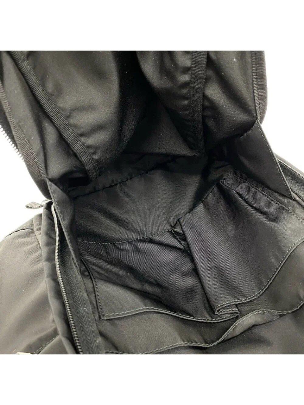 Prada Logo Tessuto Pocono Nylon Backpack Black